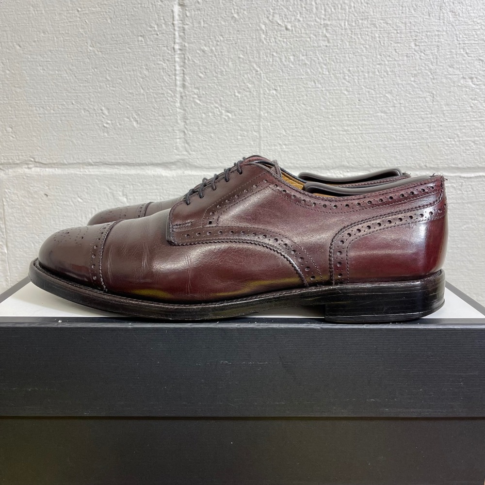 Allen Edmonds Lexington 5171 Brown Leather Cap Toe Oxford Dress Shoes Men's 10 D - Picture 4 of 12